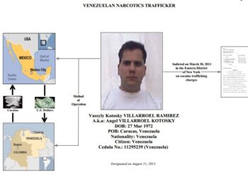 Excapitán venezolano ingresa a lista negra del Departamento del Tesoro