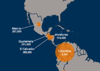 Violencia criminal ha desplazado a millones de personas en Latinoamérica